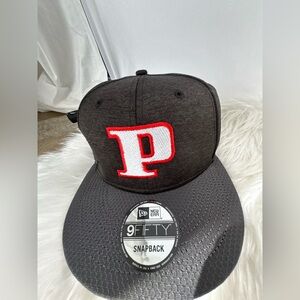 Panini New Era black 9FIFTY SNAPBACK HAT, ONE SIZE STITCHING ON BACK LIKE NEW